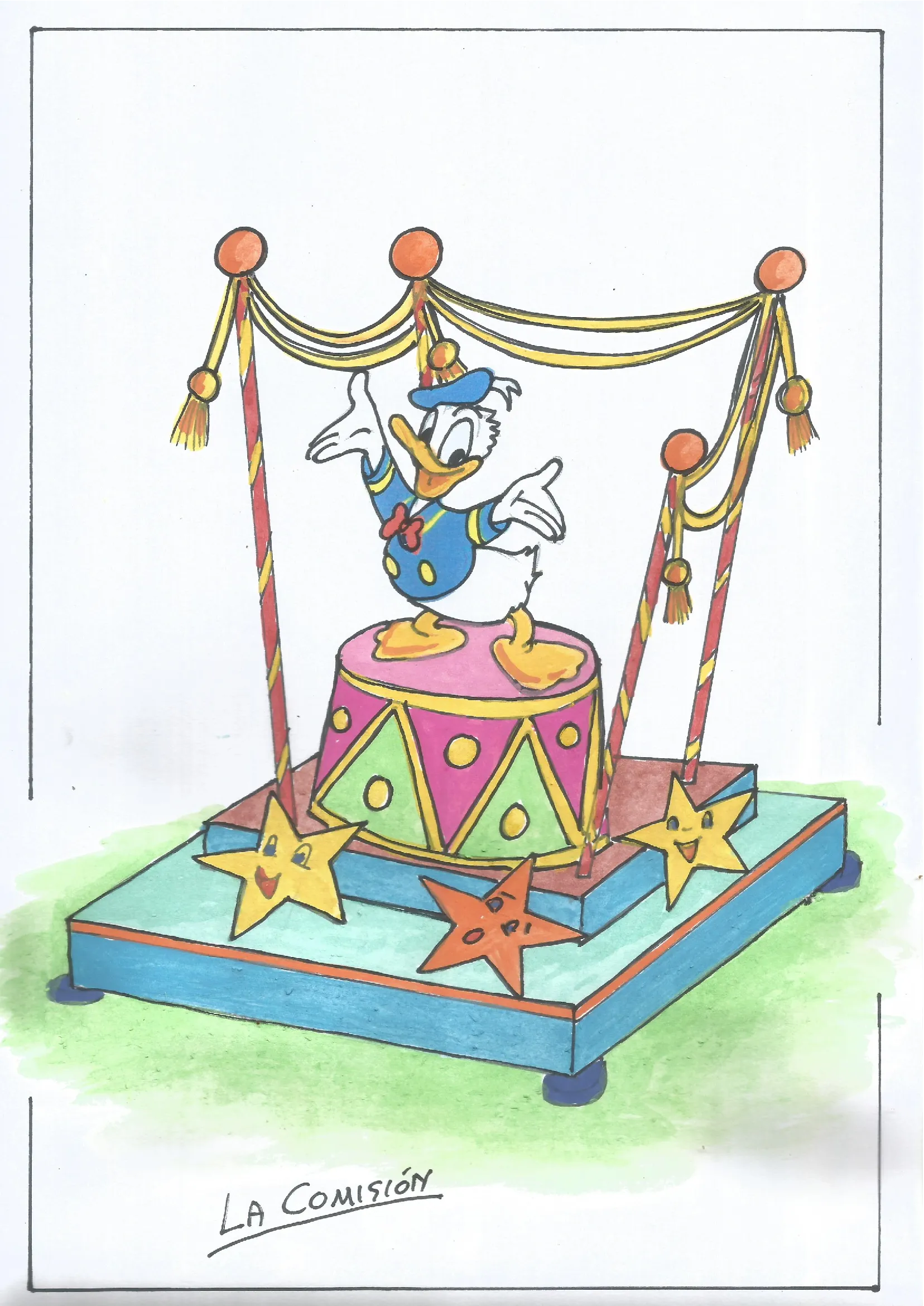 Fondo boceto Falla infantil